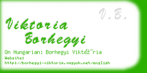 viktoria borhegyi business card